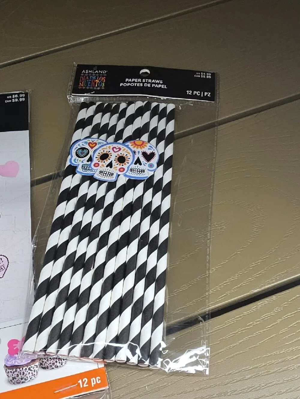 Party Pack - Pink and Black Skull & Cat Decorations